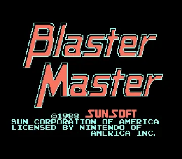 Blaster Master (USA) screen shot title